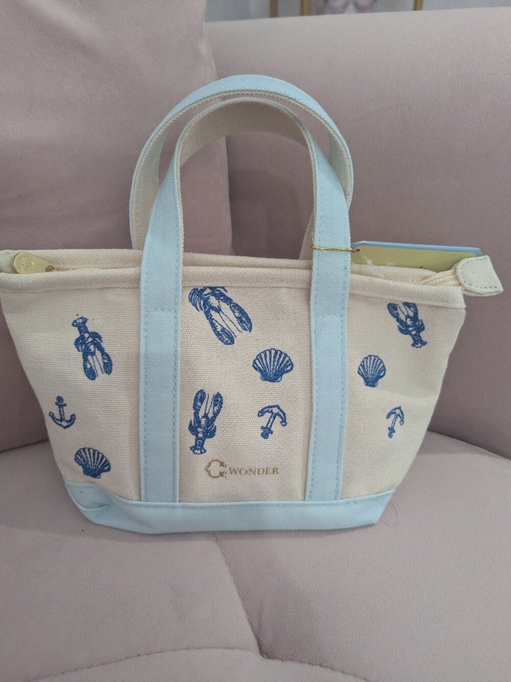 Mini Canvas Travel Toiletry Bag